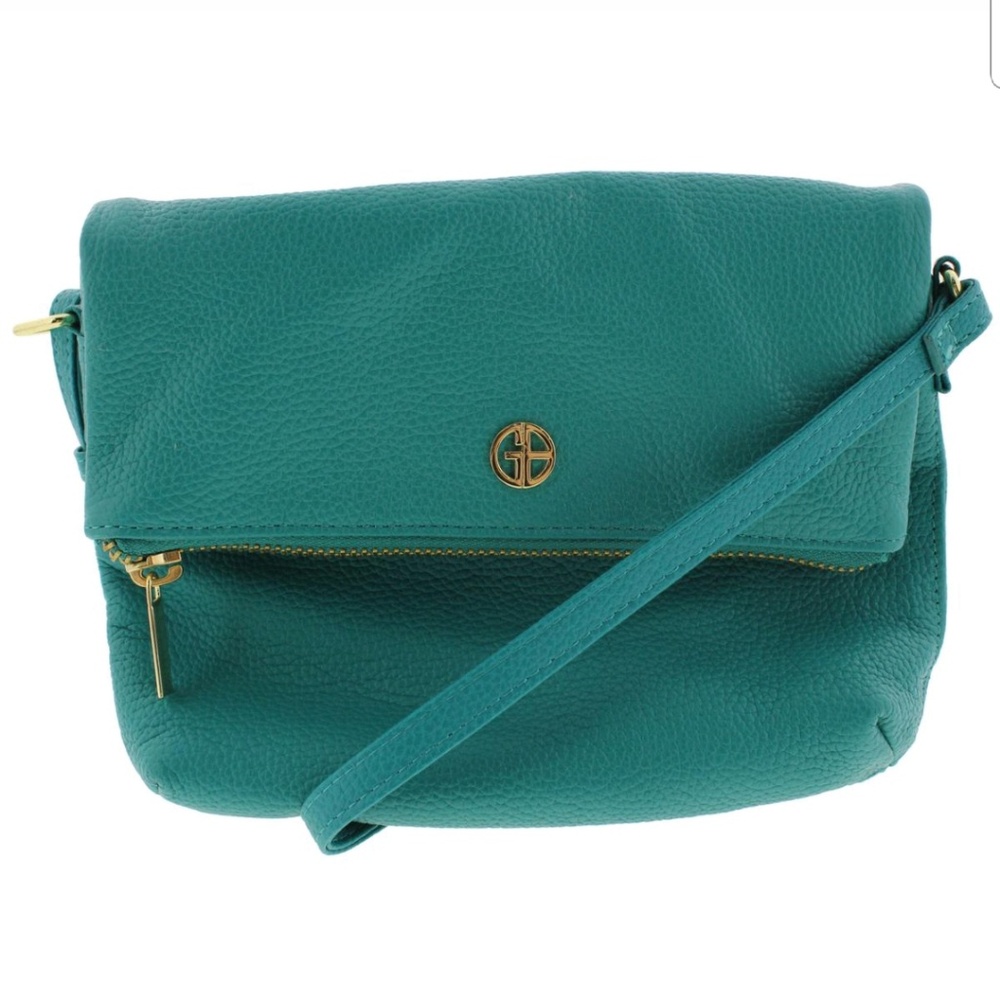 Giani Bernine Leather Pebbled Mini Crossbody